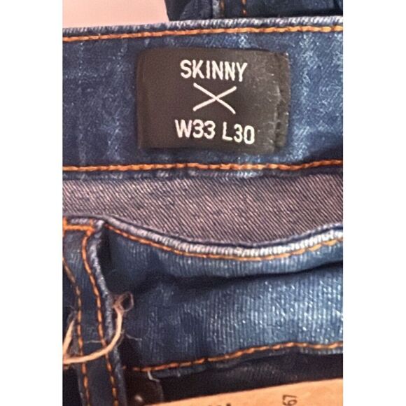 Ring of Fire West Coast‎ Tradition Blue  Skinny Size 33 X 30 Men's Jeans - Picture 6 of 9